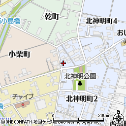 愛知県一宮市一宮郷西周辺の地図