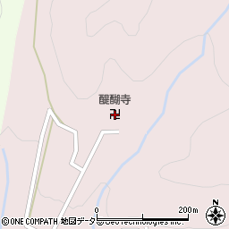 醍醐寺周辺の地図