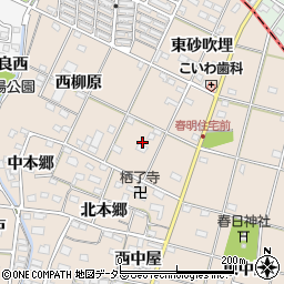 愛知県一宮市春明東柳原16周辺の地図