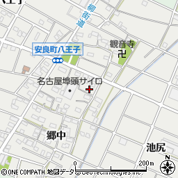 愛知県江南市安良町郷中24周辺の地図