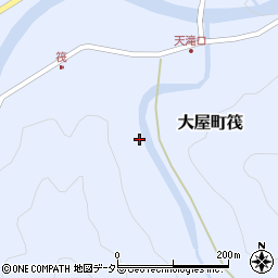 兵庫県養父市大屋町筏1213周辺の地図