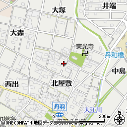 愛知県一宮市丹羽北屋敷1460周辺の地図