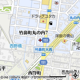 岐阜県羽島市竹鼻町丸の内7丁目8周辺の地図