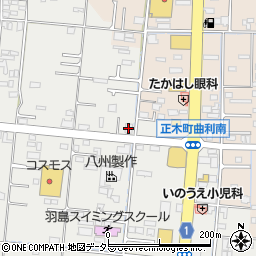 尾西信用金庫羽島支店周辺の地図