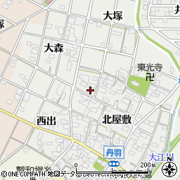 愛知県一宮市丹羽北屋敷1475周辺の地図
