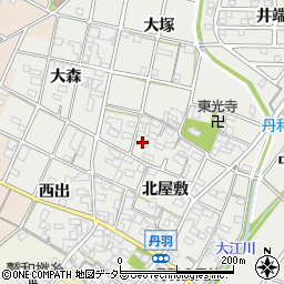 愛知県一宮市丹羽北屋敷1464周辺の地図