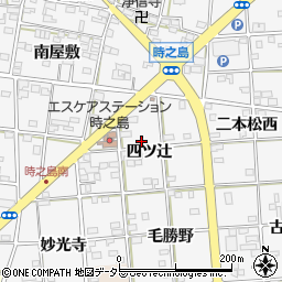 愛知県一宮市時之島（四ツ辻）周辺の地図