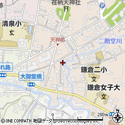 神奈川県鎌倉市二階堂14-3周辺の地図