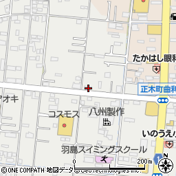 岐阜県羽島市竹鼻町狐穴1525周辺の地図