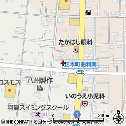 岐阜県羽島市竹鼻町狐穴1058-2周辺の地図