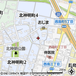 愛知県一宮市一宮西小島周辺の地図
