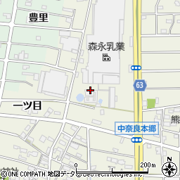 愛知県江南市中奈良町一ツ目周辺の地図