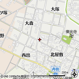 愛知県一宮市丹羽北屋敷1476周辺の地図
