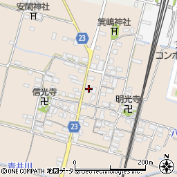 滋賀県高島市安曇川町三尾里546周辺の地図