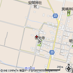 滋賀県高島市安曇川町三尾里334周辺の地図