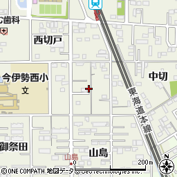 愛知県一宮市今伊勢町馬寄西平周辺の地図