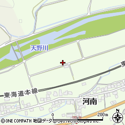 滋賀県米原市河南周辺の地図