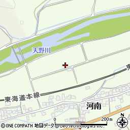 滋賀県米原市河南周辺の地図