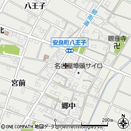 愛知県江南市安良町郷中40周辺の地図