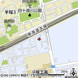 神奈川県平塚市黒部丘10-36周辺の地図