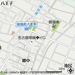 愛知県江南市安良町周辺の地図