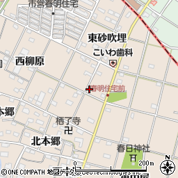 愛知県一宮市春明東柳原40周辺の地図