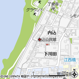 愛知県一宮市奥町内込87周辺の地図