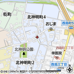 愛知県一宮市北神明町3丁目36周辺の地図