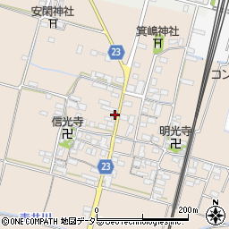 滋賀県高島市安曇川町三尾里416周辺の地図
