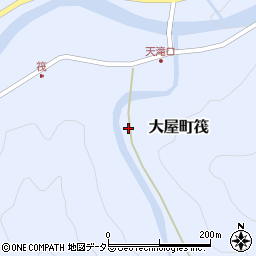 兵庫県養父市大屋町筏1191周辺の地図