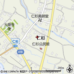 静岡県御殿場市仁杉687-1周辺の地図