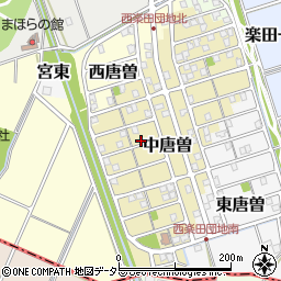 愛知県犬山市中唐曽周辺の地図