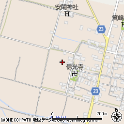 滋賀県高島市安曇川町三尾里333周辺の地図