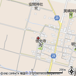 滋賀県高島市安曇川町三尾里335周辺の地図