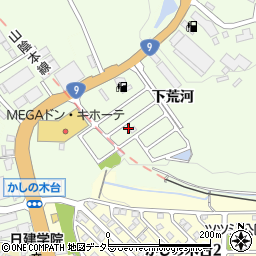 京都府福知山市荒河ヒルズ周辺の地図