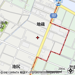 愛知県江南市安良町地蔵周辺の地図
