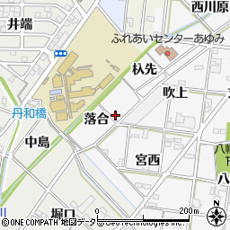 愛知県一宮市時之島落合周辺の地図