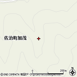 鳥取県鳥取市佐治町加茂周辺の地図