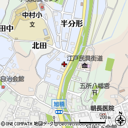 中井郵便局周辺の地図
