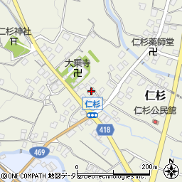 静岡県御殿場市仁杉836周辺の地図