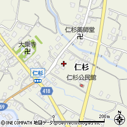 静岡県御殿場市仁杉690周辺の地図