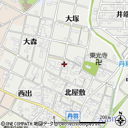 愛知県一宮市丹羽北屋敷1468周辺の地図