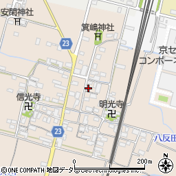 滋賀県高島市安曇川町三尾里586周辺の地図
