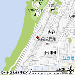 愛知県一宮市奥町堤下一周辺の地図
