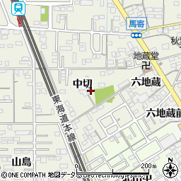 愛知県一宮市今伊勢町馬寄中切周辺の地図