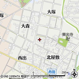 愛知県一宮市丹羽北屋敷6周辺の地図