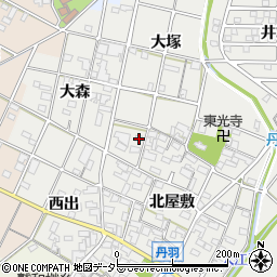 愛知県一宮市丹羽北屋敷4周辺の地図