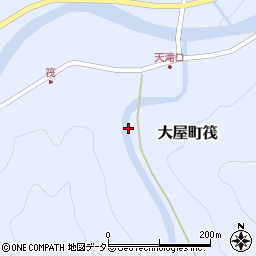 兵庫県養父市大屋町筏1193周辺の地図