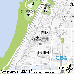 愛知県一宮市奥町内込88周辺の地図