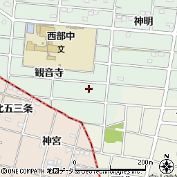 愛知県江南市上奈良町観音寺106周辺の地図